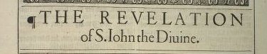Revelation of St. John King James bible 1611